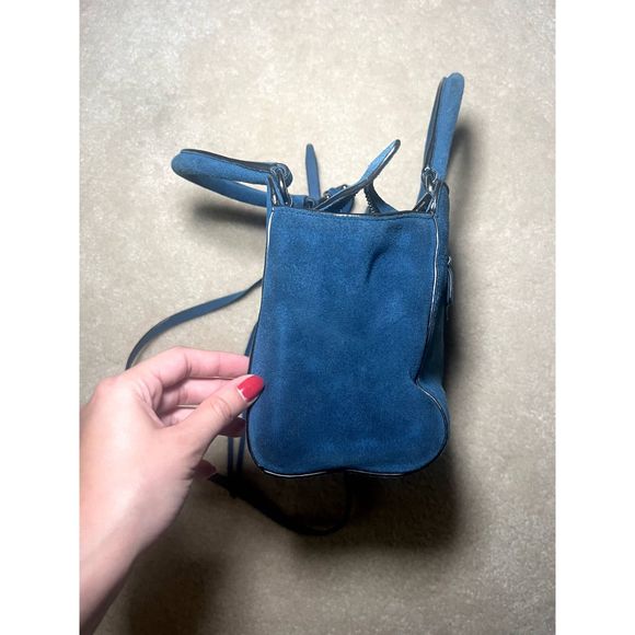 NWT Rebecca Minkoff Avery Mini Tote | Lake Blue - Picture 6 of 11